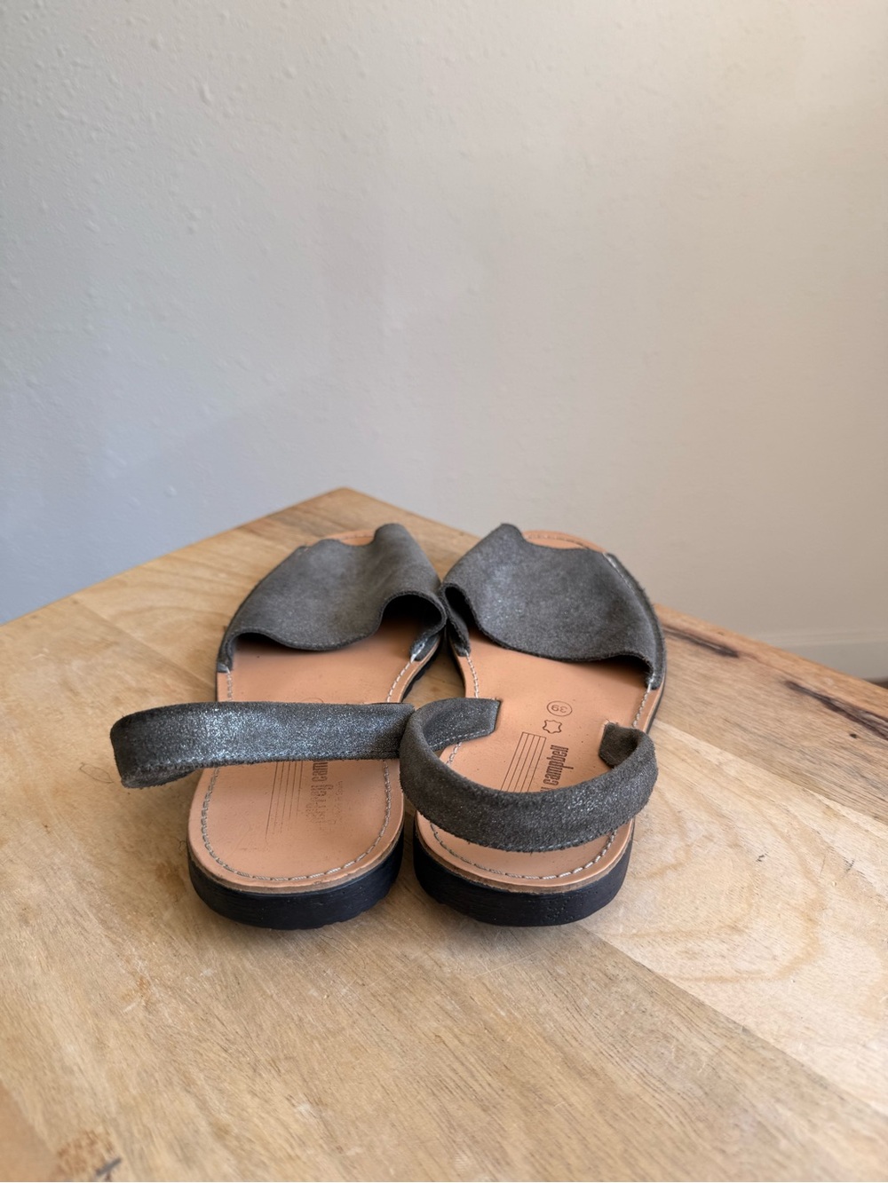 Jeffery Campbell Avarca Menorca metallic suede sandal slip on shoes w 39 8.5 - Picture 6 of 7